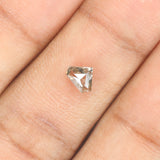 0.39 CT Natural Loose Diamond, Shield Cut Diamond, Salt And Pepper Diamond, Black Diamond , Grey Diamond, Antique Rose Cut Diamond KDL246