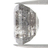 Natural Loose Emerald Salt And Pepper Diamond Black Grey Color 0.89 CT 5.50 MM Emerald Shape Rose Cut Diamond L1220