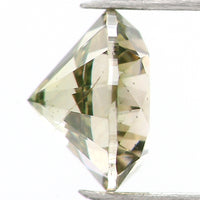 0.43 Ct Natural Loose Diamond, Green Diamond, Round Diamond, Round Brilliant Cut Diamond, Sparkling Diamond, Rustic Diamond L548