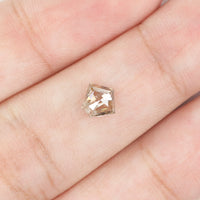 0.63 CT Natural Loose Diamond, Pentagon Diamond, Brown Diamond, Rustic Diamond, Pentagon Cut Diamond, Fancy Brown Diamond, L044