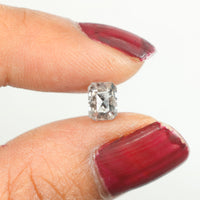 0.94 Ct Natural Loose Diamond, Emerald Diamond, Salt And Pepper Diamond, Black Diamond, Grey Diamond, Antique Diamond, Rustic Diamond KDL9559