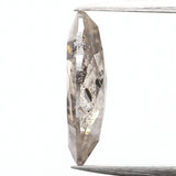 0.54 Ct Natural Loose Diamond, Marquise Diamond, Black Diamond, Gray Diamond, Salt And Pepper, Polished Diamond, Rustic Diamond KDL348