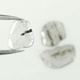 0.91 Ct Natural Loose Diamond, Slice Diamond, Salt And Pepper Diamond, Black Gray Diamond, Polki Diamond, Irregular Diamond L9836