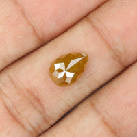 1.60 CT Natural Loose Diamond, Pear Diamond, Yellow Diamond, Rustic Diamond, Pear Cut Diamond, Fancy Color Diamond KDK2263