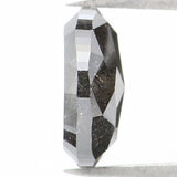 Natural Loose Oval Salt And Pepper Diamond Black Grey Color 2.51 CT 9.50 MM Oval Shape Rose Cut Diamond KDL1367