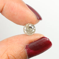 1.07 Ct Natural Loose Diamond, Salt And Pepper Diamond, Round Diamond, Grey Diamond, Black Diamond, Round Brilliant Cut Diamond L9470