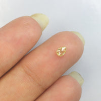 0.14 Ct Natural Loose Diamond Pear Yellow Color SI1 Clarity 4.50 MM L8625