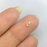 0.14 Ct Natural Loose Diamond Pear Yellow Color SI1 Clarity 4.50 MM L8625