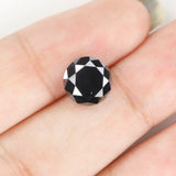 2.65 Ct Natural Loose Diamond, Black Diamond, Round Diamond, Round Brilliant Cut Diamond, Sparkling Diamond, Rustic Diamond KDL9631