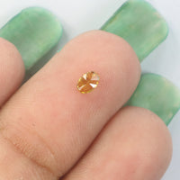 0.16 Ct Natural Loose Diamond Oval Yellow Color VS Clarity 4.05 MM L8627