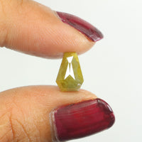 1.96 Ct Natural Loose Diamond, Coffin Cut Diamond, Yellow Diamond, Rustic Diamond, Antique Diamond, Real Diamond, Minimal Diamond KDL9586