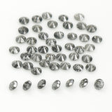 1.31 Ct Natural Loose Diamond, Round Brilliant Cut, Salt Pepper Diamond, Black Diamond, Gray Diamond, Round Cut Diamond, Real Diamond L088