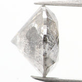 0.63 Ct Natural Loose Diamond, Grey Diamond, Round Diamond, Round Brilliant Cut Diamond, Sparkling Diamond, Rustic Diamond L532