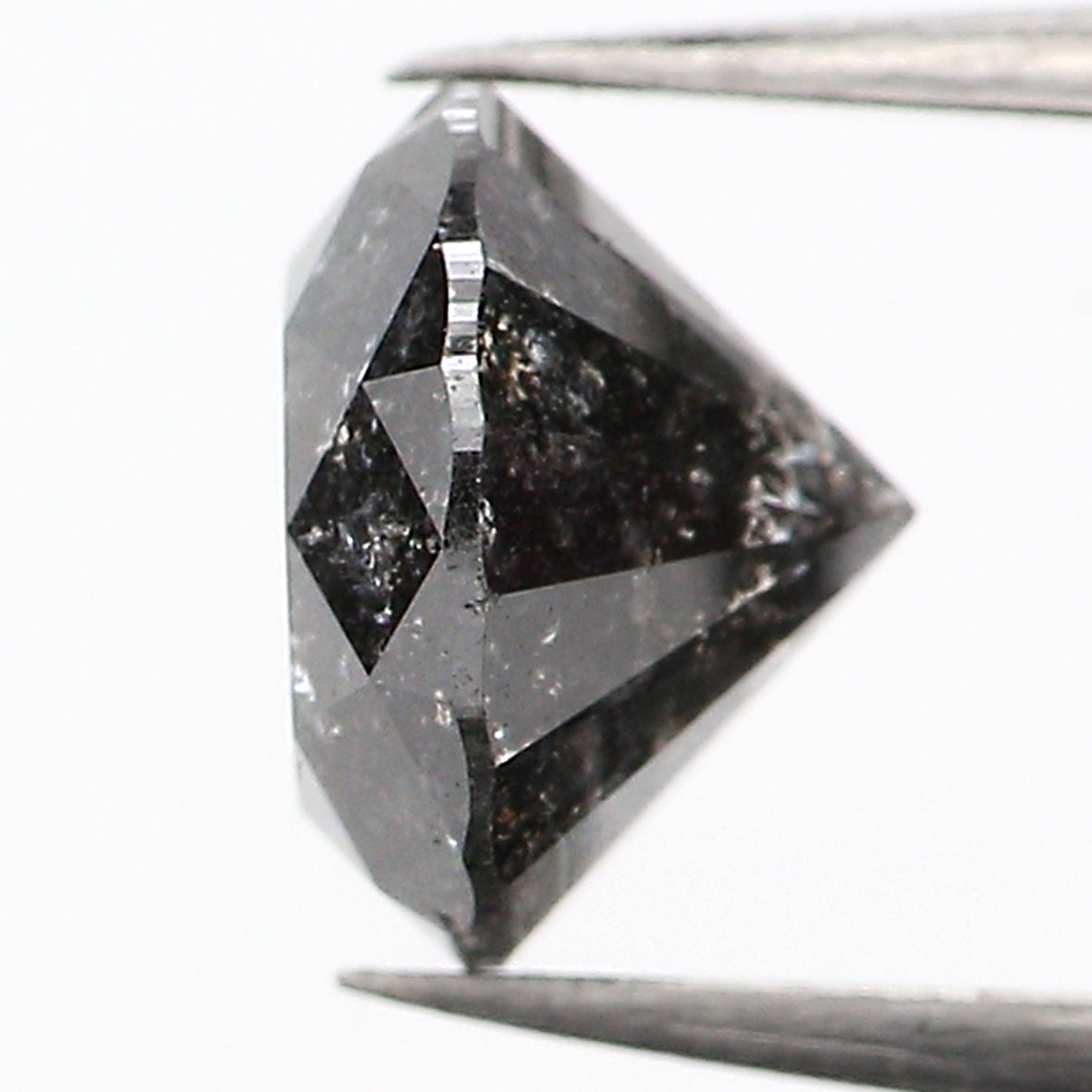 1.07 CT Natural Loose Round Shape Diamond Salt And Pepper Round Cut Diamond 6.20 MM Natural Loose Diamond Round Brilliant Cut Diamond LQ958