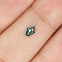 0.25 Ct Natural Loose Diamond, Shield Cut Diamond, Blue Color Diamond, Rose Cut Diamond, Real Rustic Diamond, Antique Diamond KR2239