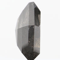 0.92 CT Natural Loose Diamond, Pentagon Cut Diamond, Salt And Pepper Diamond, Black Gray Diamond, Pentagon Shape, Rose Cut Diamond KDL438