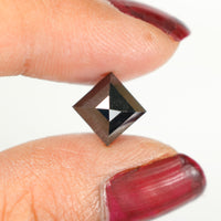 1.96 Ct Natural Loose Diamond, Kite Cut Diamond, Black Color Diamond, Rose Cut Diamond, Rustic Diamond, Real Diamond KDL9571