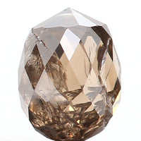 0.78 Ct Natural Loose Diamond, Briolette Diamond, Brown Diamond, Briolette Cut Bead Diamond, Polished Diamond, Faceted Diamond L9838