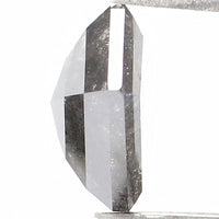 Natural Loose Pentagon Salt And Pepper Diamond Black Grey Color 0.80 CT 6.40 MM Pentagon Rose cut Diamond L1300