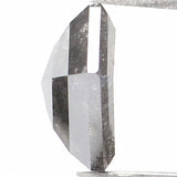 Natural Loose Pentagon Salt And Pepper Diamond Black Grey Color 0.80 CT 6.40 MM Pentagon Rose cut Diamond L1300