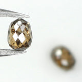 0.92 Ct Natural Loose Diamond, Briolette Diamond, Brown Diamond, Briolette Cut Bead Diamond, Polished Diamond, Faceted Diamond L9904
