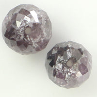 0.88 CT Faceted Bead Diamond, Natural Loose Diamond, Pink Bead Diamond, Faceted Diamond Bead, Beads Loose Diamond, Beads For Necklace L9898