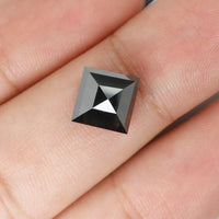 3.28 Ct Natural Loose Diamond, Kite Cut Diamond, Black Color Diamond, Rose Cut Diamond, Rustic Diamond, Real Diamond KDL9504