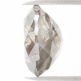 Natural Loose Round Rose Cut Salt And Pepper Diamond Black Grey Color 0.87 CT 5.80 MM Rose Cut Shape Diamond L1197