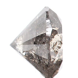 0.70 Ct Natural Loose Diamond, Round Brilliant Cut, Salt Pepper Diamond, Black Diamond, Gray Diamond, Rustic Diamond, Round Diamond L065