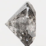 0.77 CT Natural Loose Diamond Round Black Grey Salt And Pepper Color 5.63 MM KDL9333