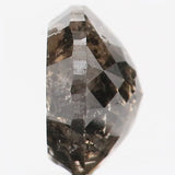 1.60 CT Natural Loose Diamond Round Rose Cut Brown Salt And Pepper Color 7.05 MM KDL9058