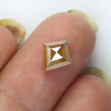 1.74 CT Natural Loose Diamond Kite Yellow Brown Color I3 Clarity 9.00 MM KDK2184