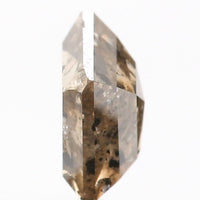1.12 CT Natural Loose Diamond, Pentagon Cut Diamond, Salt And Pepper Diamond, Black Gray Diamond, Pentagon Shape, Rose Cut Diamond KDL9089
