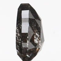 0.52 CT Natural Loose Diamond Pear Black Grey Color I3 Clarity 5.55 MM L9020