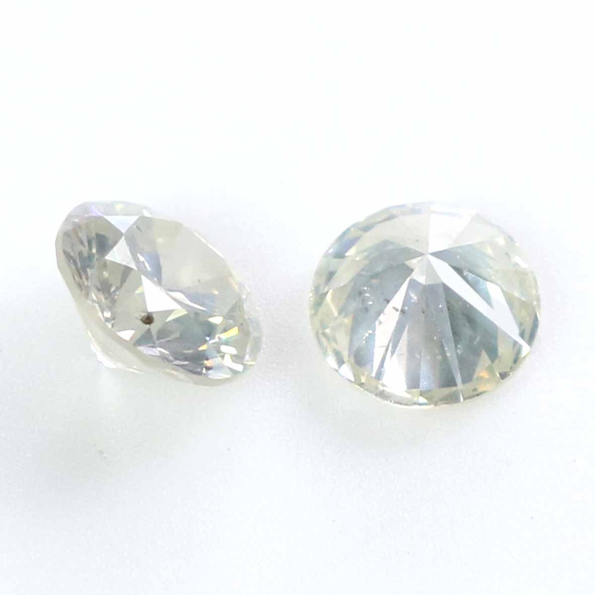 0.34 Ct Natural Loose Round Cut Pair Diamond White - H Color Round Shape Diamond 3.50 MM Natural White Round Brilliant Cut Diamond LQ2020
