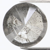 1.83 Ct Natural Loose Diamond, Round Brilliant Cut, Salt Pepper Diamond, Black Diamond, Gray Diamond, Rustic Diamond, Round Cut Diamond KDL903