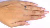 Natural Loose Antique Salt And Pepper Diamond Black Grey Color 1.15 CT 5.45 MM Antique Shape Rose Cut Diamond KR2042