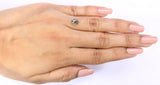 Natural Loose Oval Diamond Grey Color 1.39 CT 6.70 MM Oval Rose Cut Shape Diamond L7271