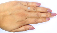 Natural Loose Emerald Diamond White - G Color 1.05 CT 6.28 MM Emerald Shape Rose Cut Diamond KDL2581