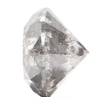 1.45 Ct Natural Loose Diamond, Round Brilliant Cut, Salt Pepper Diamond, Black Diamond, Gray Diamond, Rustic Diamond, Round Diamond KDL013
