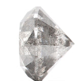 1.45 Ct Natural Loose Diamond, Round Brilliant Cut, Salt Pepper Diamond, Black Diamond, Gray Diamond, Rustic Diamond, Round Diamond KDL013