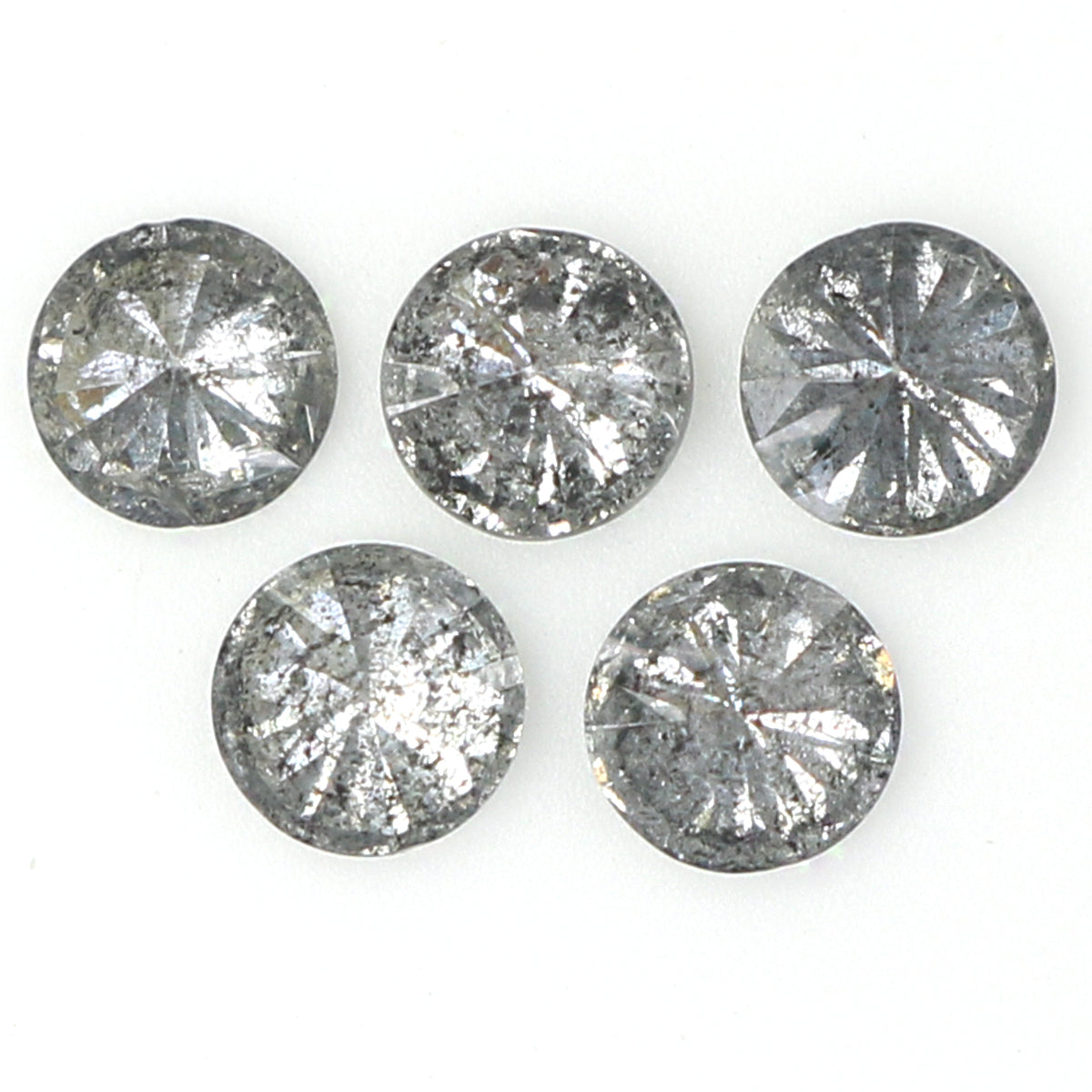 0.68 CT Natural Loose Round Shape Diamond Salt And Pepper Round Diamond 3.20 MM Natural Black Grey Color Round Brilliant Cut Diamond QL1385