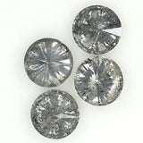 Natural Loose Round Salt And Pepper Diamond Black Grey Color 0.57 CT 3.20 MM Round Brilliant Cut Diamond L1394