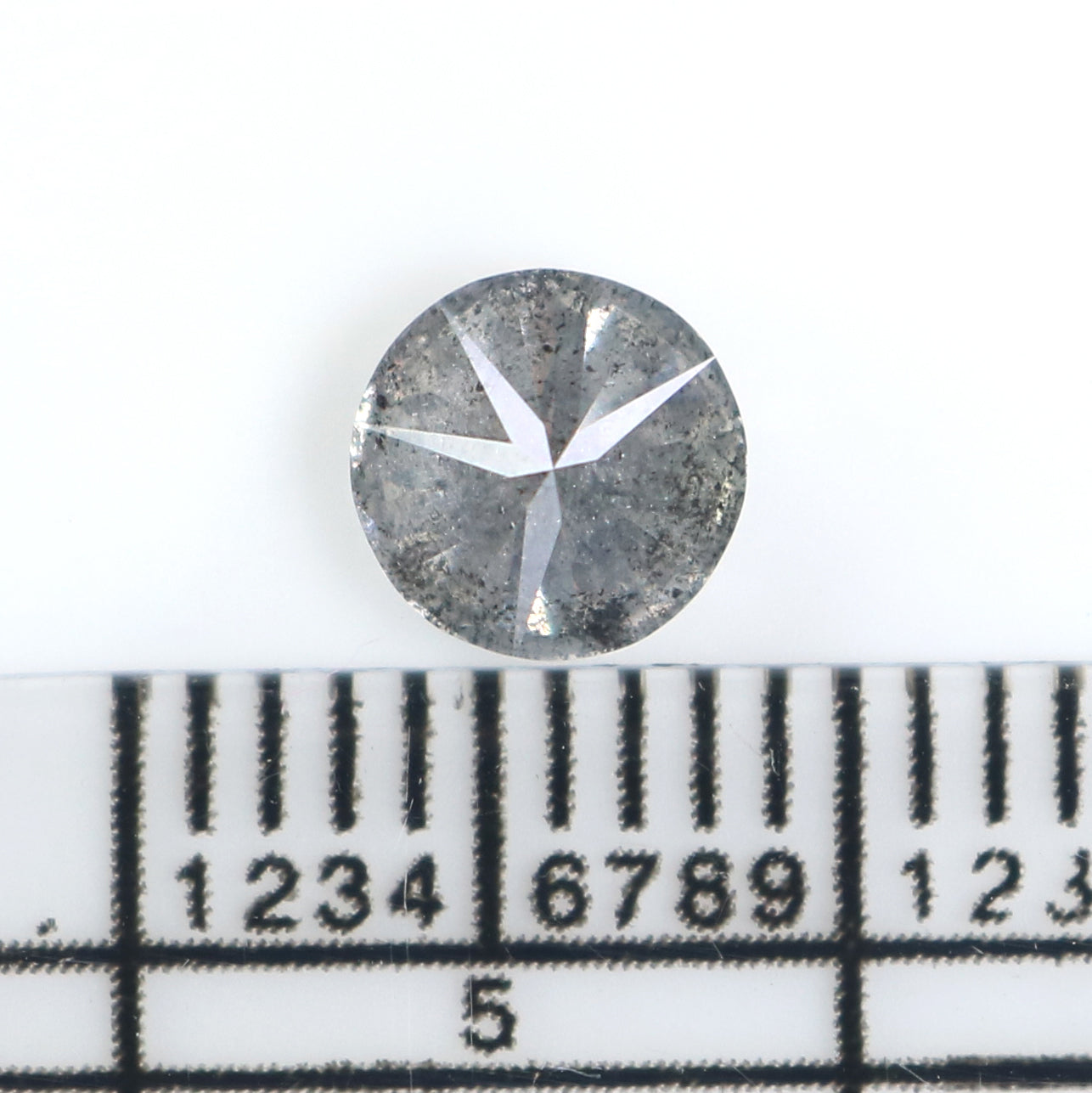 0.71 CT Natural Loose Round Shape Diamond Salt And Pepper Round Cut Diamond 5.50 MM Natural Loose Diamond Round Brilliant Cut Diamond LQ2565