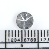 Natural Loose Round Salt And Pepper Diamond Black Grey Color 0.71 CT 5.48 MM Round Brilliant Cut Diamond L2565