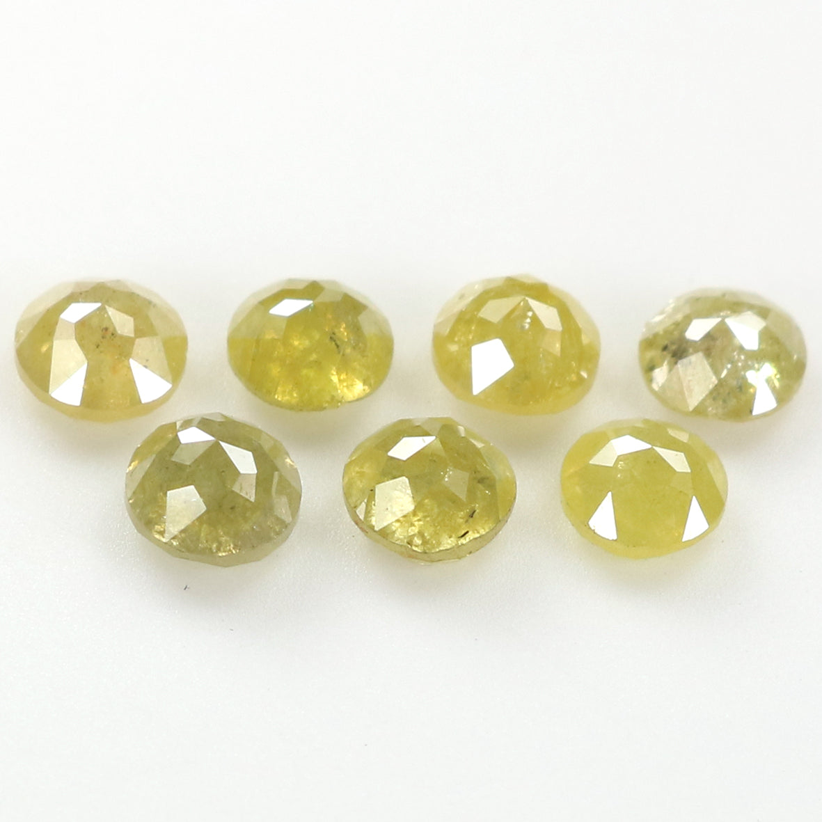 1.42 CT Natural Loose Round Rose Cut Diamond Yellow Color Round Shape Diamond 3.30 MM Natural Yellow Color Round Rose Cut Diamond LQ1740