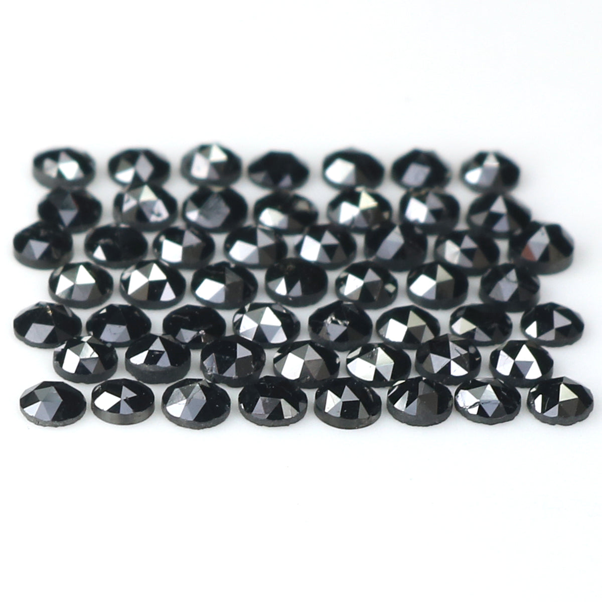 2.88 CT Natural Loose Round Rose Cut Diamond Black Color Round Shape Diamond 2.30 MM Natural Loose Black Color Round Rose Cut Diamond LQ1813