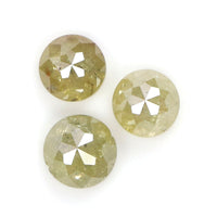 Natural Loose Rose Cut Yellow Color Diamond 1.65 CT 4.50 MM Round Rose Cut Shape Diamond L9211