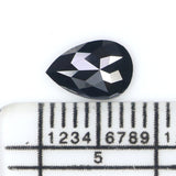Natural Loose Pear Diamond Black Color 0.61 CT 7.60 MM Pear Shape Rose Cut Diamond KDK2618