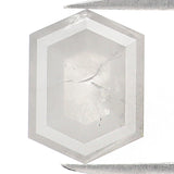 Natural Loose Hexagon Grey Color Diamond 0.76 CT 6.50 MM Hexagon Shape Rose Cut Diamond KDL1121